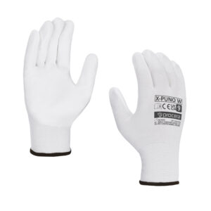 RĘKAWICE OCHRONNE POWLEKANE PU X-PUNO WHITE