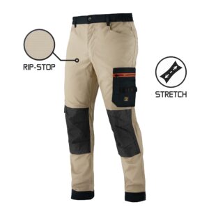 SPODNIE DO PASA MEGAWORK RIP-STOP STRETCH KHAKI